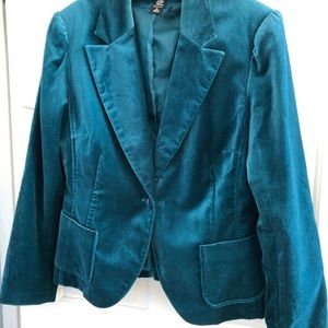 New & company Velvet look blazer -